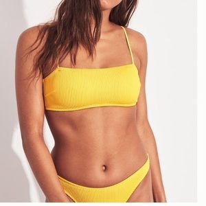 Hollister Ribbed square neck bikini top & bottom